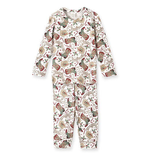Western Christmas Pajamas for Kids โ Bamboo Holiday PJs