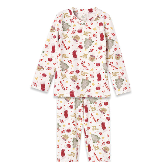 Kidsโ Christmas Pajama Set โ Soft Bamboo Holiday Sleepwear - Noel