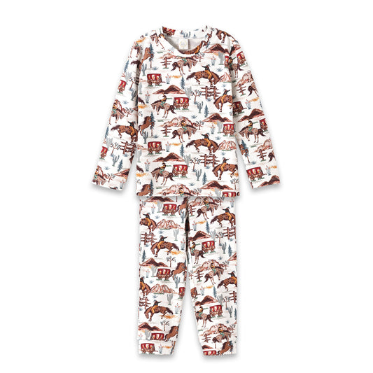 Cowboy Kids' Pajama Set โ Western Spirit Bamboo Cotton