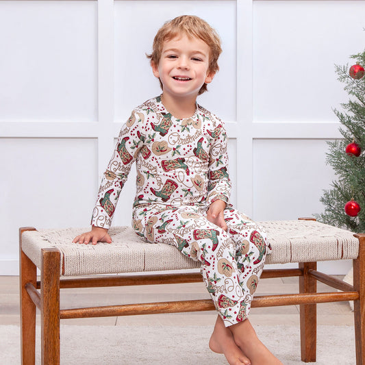 Western Christmas Pajamas for Kids โ Bamboo Holiday PJs