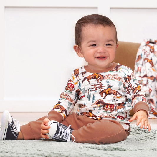 Cowboy Baby Boy Set โ Western Spirit Bamboo & Cotton