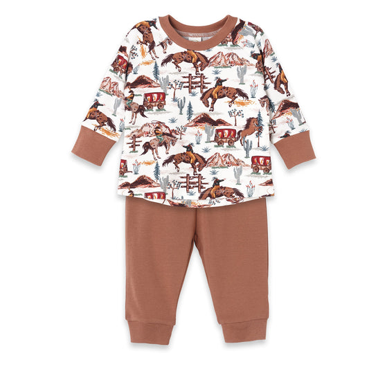 Cowboy Baby Boy Set โ Western Spirit Bamboo & Cotton