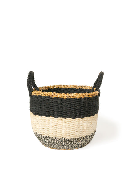 Ula Stripe Basket - Black-6