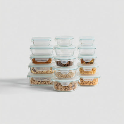 15 Container Borosilicate Glass Set