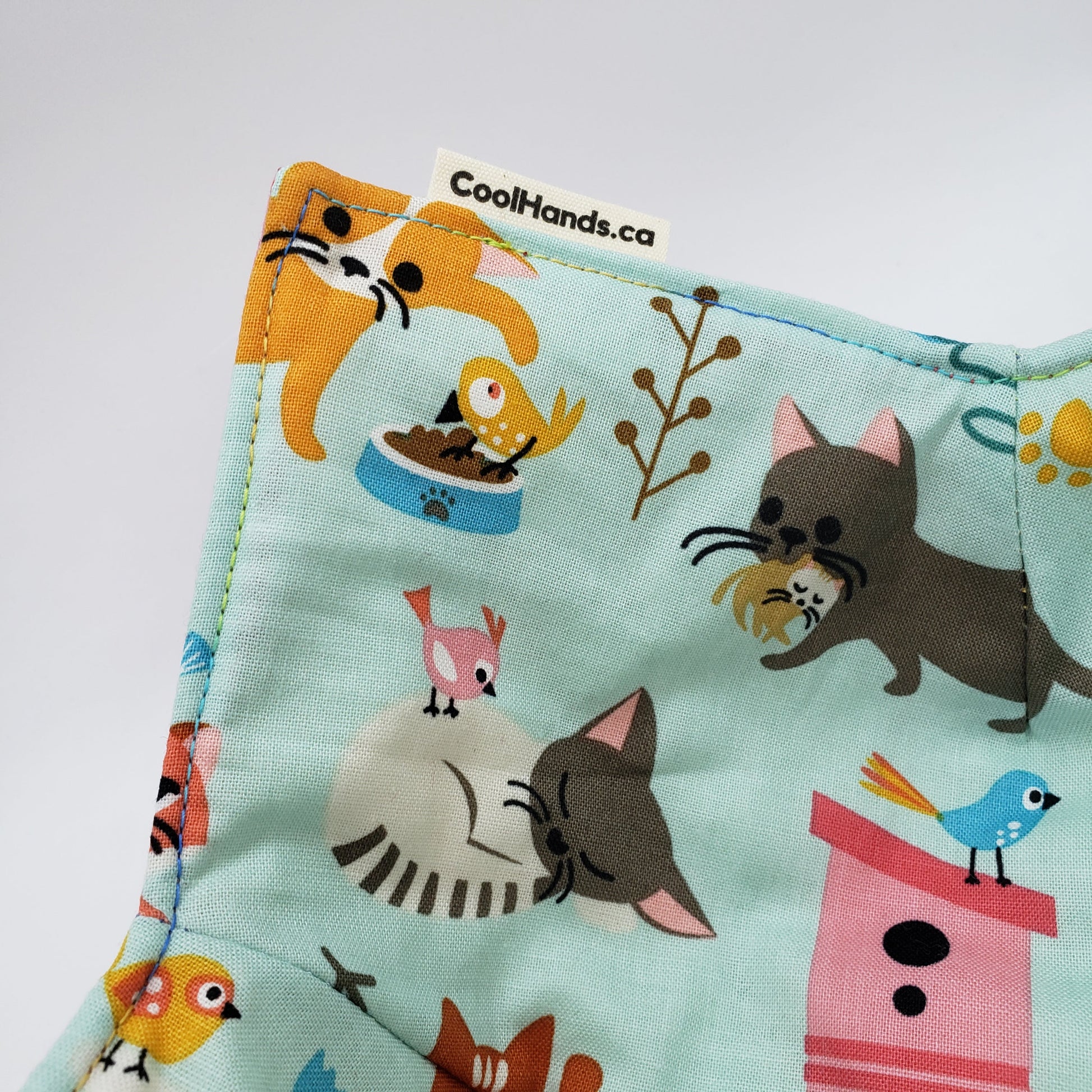 100% Cotton Microwavable Bowl Cozy - The Whole Kitten Caboodle-3