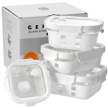 Glass Container w/ Silicone Wrap Set