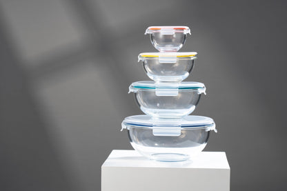 Borosilicate Glass Mixing Bowl Set (5 Bowls)