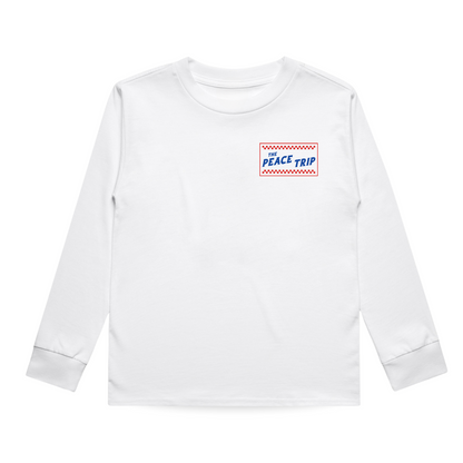 THE PEACE TRIP LONG SLEEVE TEE - WHITE