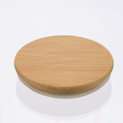 Glass Canister Set & Bamboo Lid - Diamond Blue