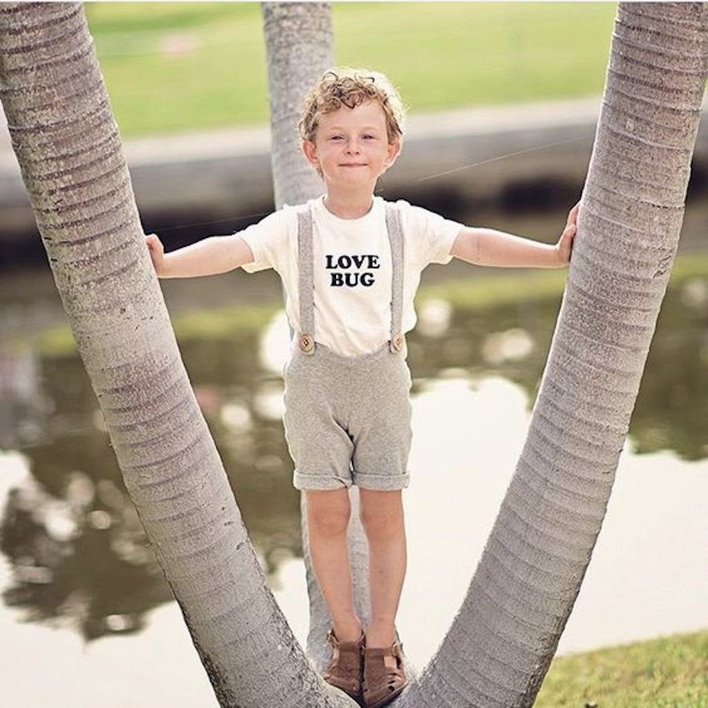 Love Bug Organic Kids Graphic T-Shirt Short Sleeve