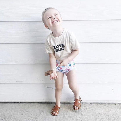 Love Bug Organic Kids Graphic T-Shirt Short Sleeve