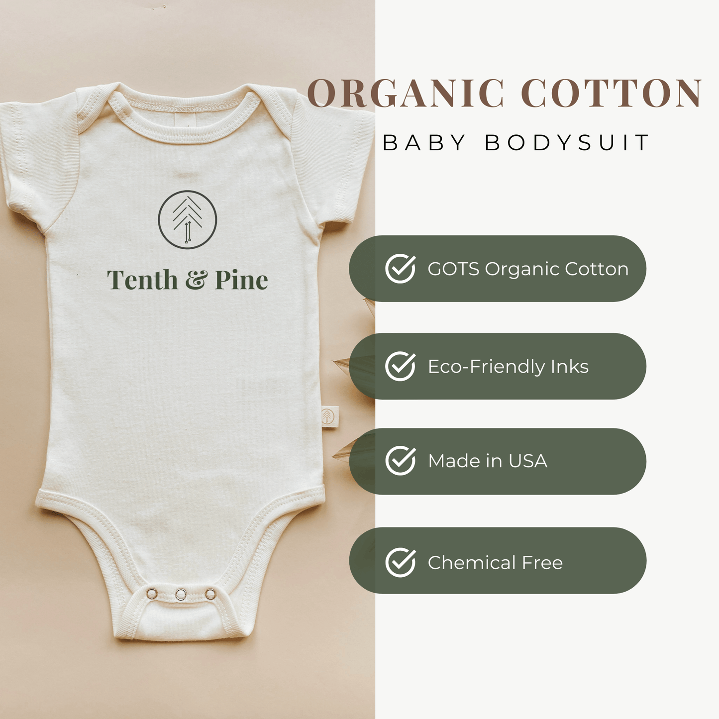 Home is Where Mama is - Organic Short Sleeve Baby Bodysuit