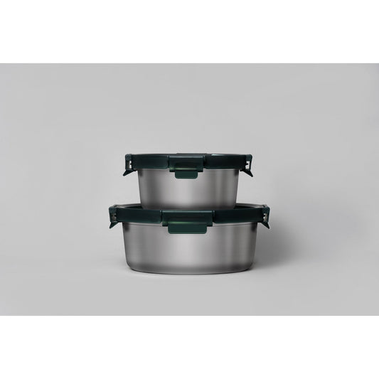 Microwave Safe Stainless Steel Container (RD)