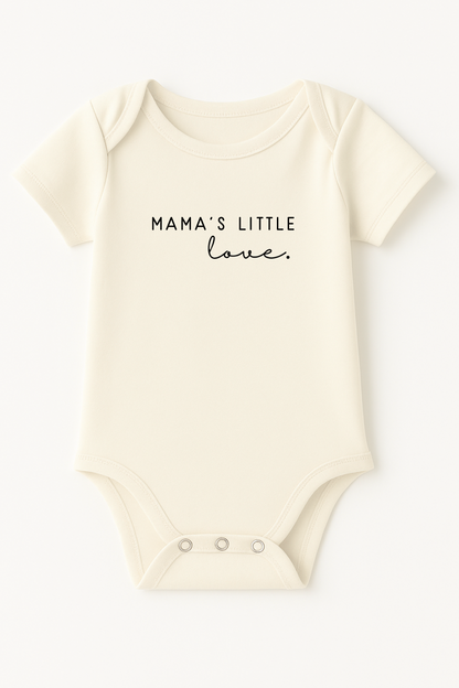 Mama's Little Love Organic Cotton Baby Bodysuit Short Sleeve